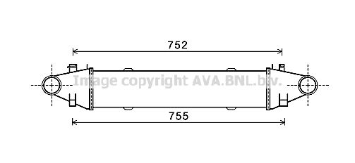 AVA QUALITY COOLING Интеркулер MSA4525